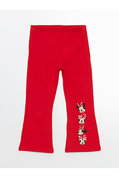 LC Waikiki Rmz Gi̇yi̇m Farkiyla Minnie Mouse Printed Girls' Leggings