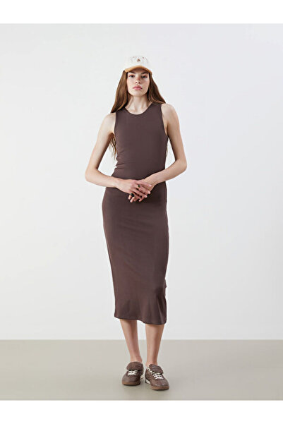 LC Waikiki Rmz Gi̇yi̇m Farkiyla Zero Roba Collar Bodycon Dress