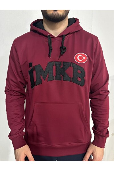 Bordo baskılı sweat