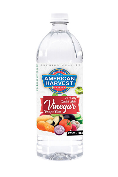 American Harvest خل أبيض مقطر 473 مل (16 أونصة سائلة) |   خل نقي مقطر