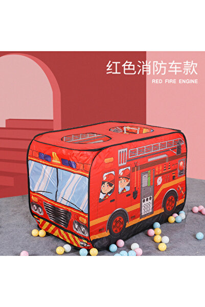 Arabest خيمة لعب منبثقة للأطفال، بتصميم شاحنة إطفاء، قابلة للطي، مناسبة للاست...