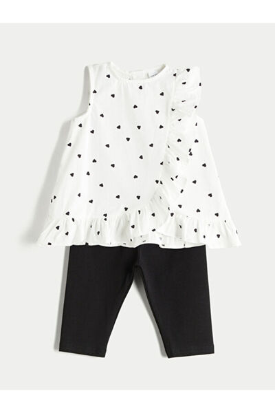 LC Waikiki منتجات فريزن ستور الفريدة من نوعها: بلوزة وبنطلون ضيق مطبوع عليه I...