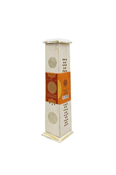 OEM Wooden Cone Holder for Incense Sticks, Flower of Life, 30 x 8 cm