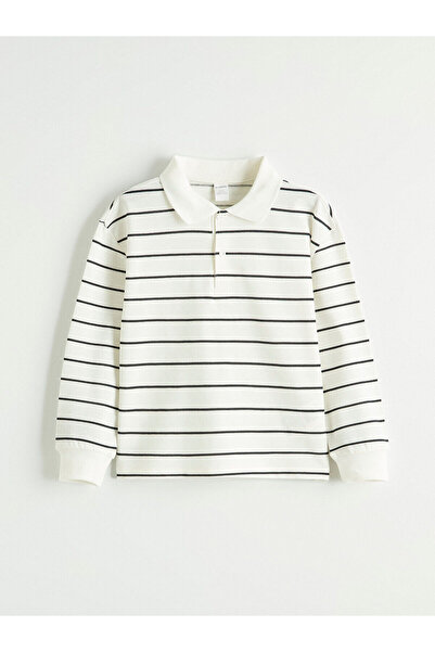 LC Waikiki Tricou pentru băiat cu dungi LCW Kids Polo Guler