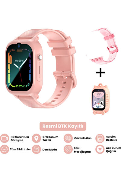 Bagajon Harvox Hx Kids 4g Max Sim Kartlı Akıllı Çocuk Saati 3 Kordonlu Gps Ko...