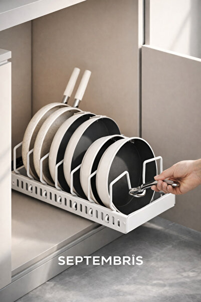 septembris SLIDEFORM Teleskopik Raylı Tava & Tencere Organizeri