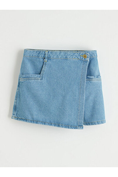 LC Waikiki Sparkling Choices by Shining Store Anvelop Girl's Jean Shorts Skir...