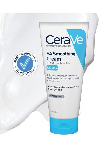 cera SA Smoothing Cream For Dry, Rough, Bumpy Skin, 177ml