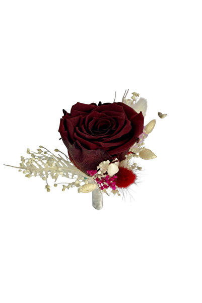 Eventissimi Chest flower, large cryogenic rose, rosette, garnet