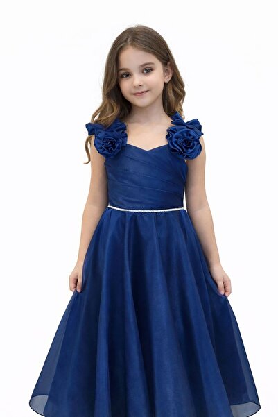 Parla NK Kız Çocuk Abiye Elbise – Tül & Saten – Özel Gün / Düğün Parti Modeli