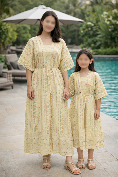 RONZA Jalabiya Bisht, two pieces for the mother and daughter