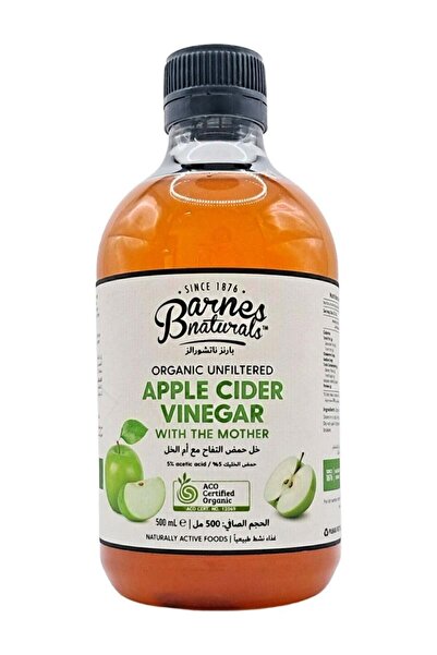 Barnes Natural خل التفاح الطبيعي من بارنز ناتشورالز ٥٠٠ مل
