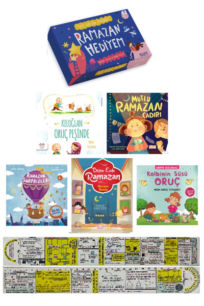 Timaş Çocuk Çocuklar için Ramazan Kitapları Seti / Ramazan Hediyem Kutu+Keloğ...