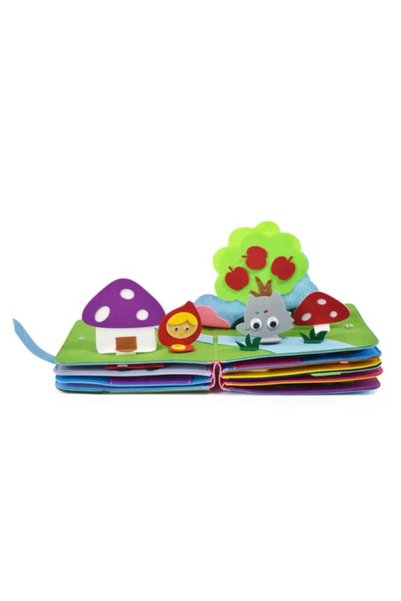 Fatio Felt Montessori Story Book Busy Board with DIY Page Sensory Toys for Basic Skill Learning
