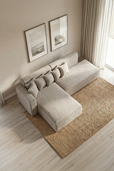 Cavissa Home Living Kraft Soft Köşe Koltuk Takımı Coco Kahve