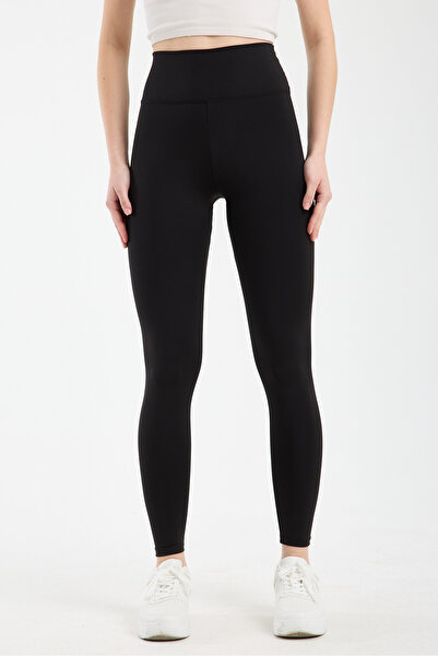 HDM Kadın Yüksek Bel Toparlayıcı Siyah Tayt - H4800