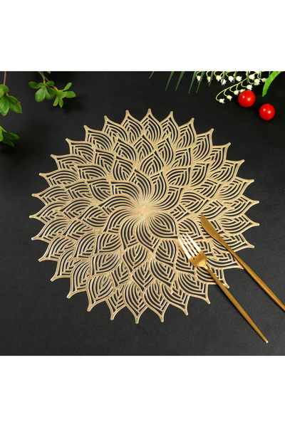 zyntech LOTUS YAPRAK DESENLİ SUPLA GOLD