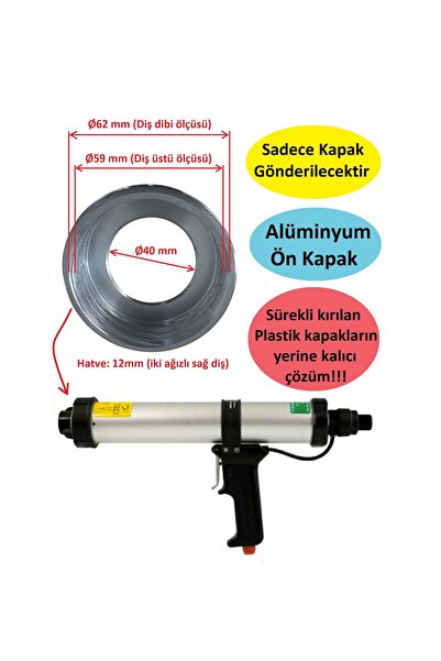 Poyraz Bioplast Havalı Silikon Tabancası Alüminyum Ön Kapak