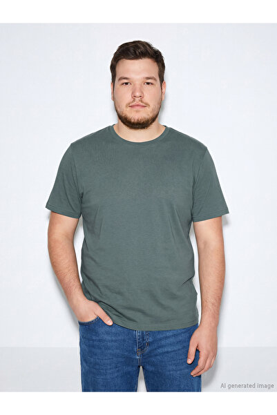 LC Waikiki Zero Roba Collar Combed Cotton Men's T-Shirt from Uzg Store for St...