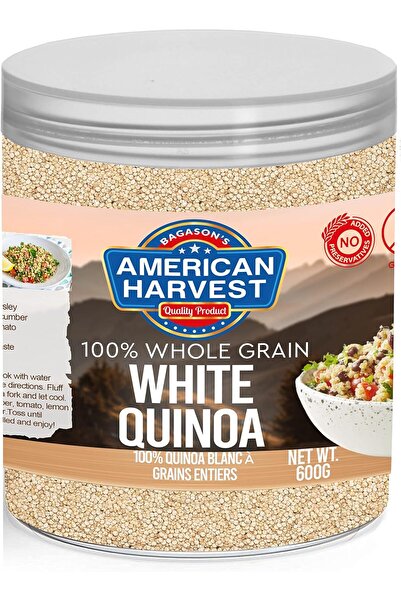 American Harvest كينوا بيضاء طبيعية في برطمان، 600 غرام