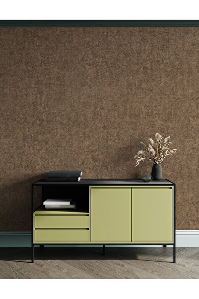 Adawall MUSE Koleksiyonu 25105-8 Koyu Kahve Textile Dokulu Duvar Kağıdı
