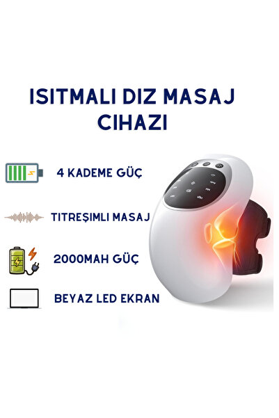 hızlı store Isıtmalı Diz Masaj Cihazı – Titreşimli Sıcak Kompres Terapi Pedi,...