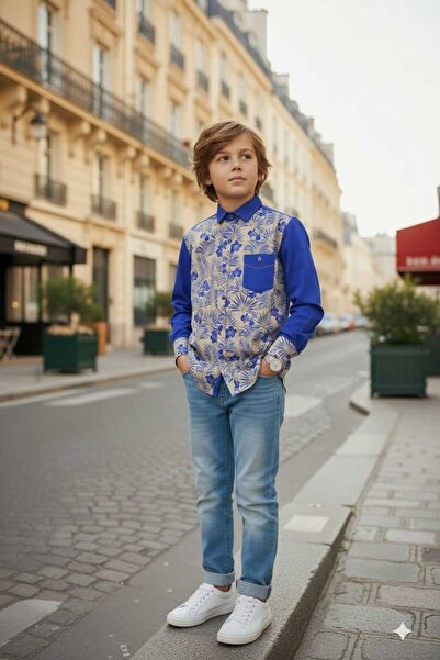 Louis Fabel New Season Cotton Colorful Long Sleeve Children's Shirt