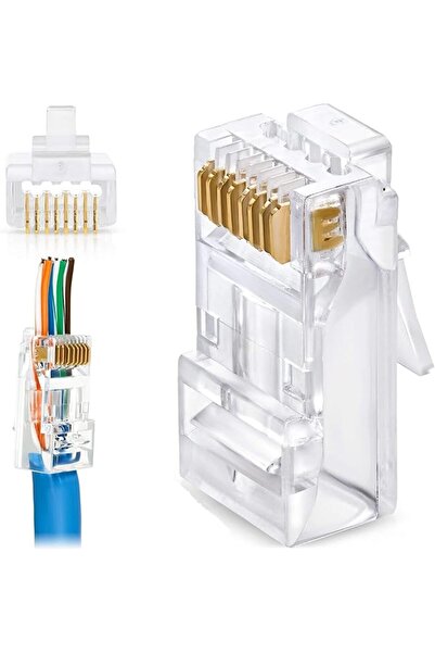The Bros erorex Cat6/6a RJ45 Pass Through Connectors for a Thick 23 AWG Large...