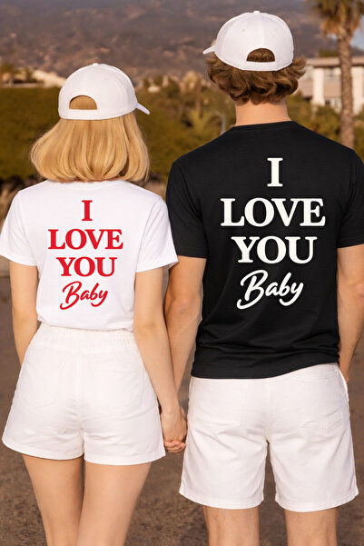 LORVEX Tricou Combinație pentru cupluri 14 februarie Ziua Îndrăgostiților (Va...