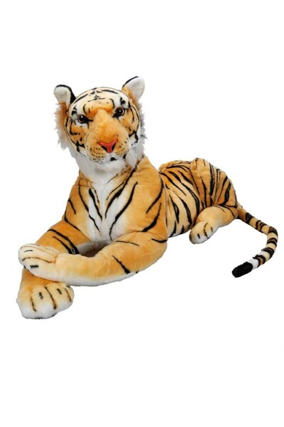 PİLATİN STORE platin Peluş Yatan Kahverengi Kaplan 8645312