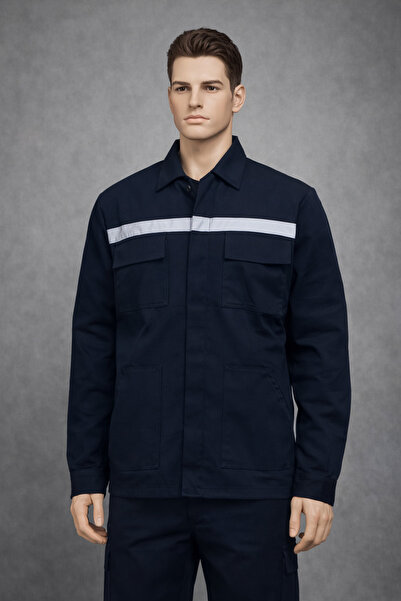 Lion معطف عمل من قماش الجبردين 7/7 - عاكس للضوء