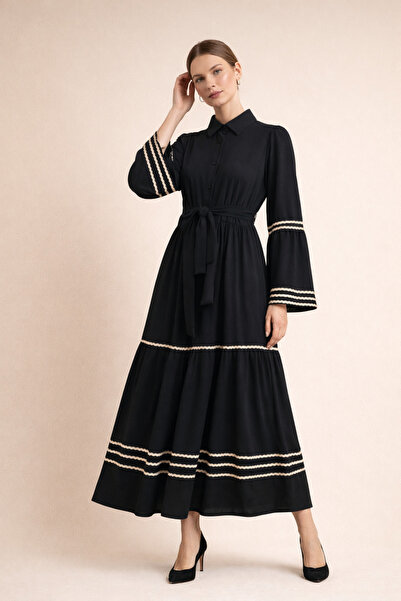 Kirazgym Rochie cu detalii brodate Suzene - Albastru închis