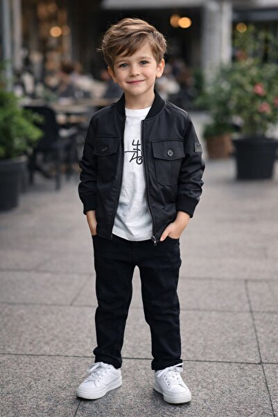 Ysferbutik Boy's Coat Pants T-Shirt
