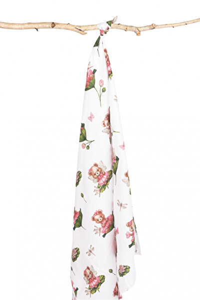 Sensillo Multifunctional blanket for children with pink teddy bear print 120x...