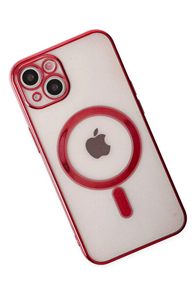 OZBAY TICARET حافظة OZB لهاتف آيفون 14 بلس من السيليكون المغناطيسي الآمن بالل...