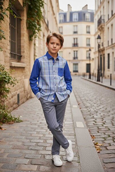 Louis Fabel New Season Cotton Colorful Long Sleeve Children's Shirt