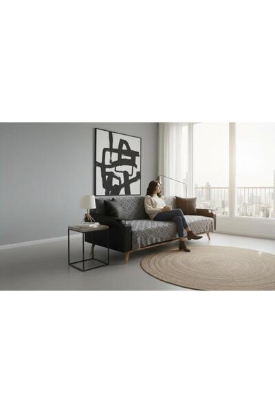 Heriya Husă de canapea Jacquard 170x220 cm/ Anti-alunecare, elegantă, rezistentă