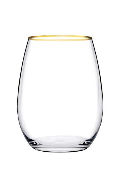 Pasabache طقم أكواب باشاباشي أمبر جي تي - 350 مل، 6 قطع، أواني شرب زجاجية فاخ...