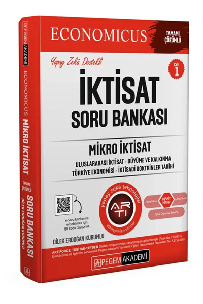 Pegem Akademi Yayıncılık 2026 KPSS A Grubu Economicus Mikro İktisat Tamamı Çö...