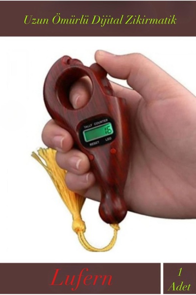 Lufern Uzun Ömürlü Tesbih Model Dijital Zikirmatik Otomatik Kapama Sayaç Rese...