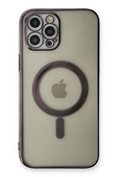 OZBAY TICARET حافظة OZB لهاتف آيفون 12 برو ماجنيتيكسيف ليزر سيليكون - أسود 96...