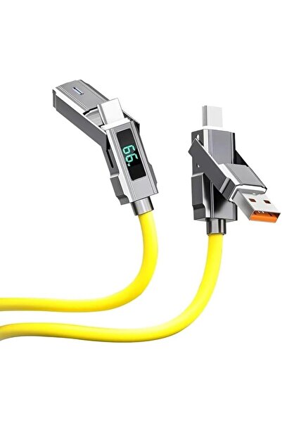 The Bros erorex 4 in 1 USB C Charging Cable, Silicone USB C to C Cable 5ft Ch...