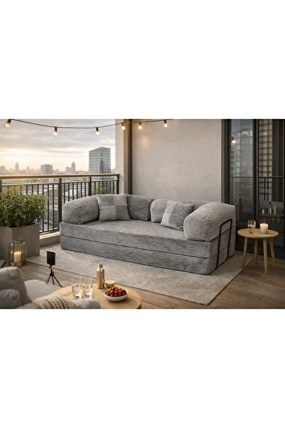 Perses Anetos Rahat Çok Amaçlı Aktivite TV Oyun Sinema Koltuğu Large Gri (90x...