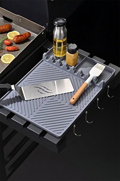 Bayev LANG Silikon Mutfak Matı Tabaklık Kurutma Tezgah Üstü Bulaşıklık Mutfak...