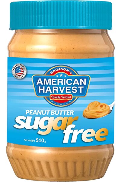 American Harvest زبدة الفول السوداني الكريمية الخالية من السكر والمحلاة بالفر...