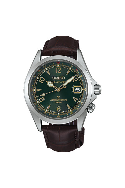 Seiko Alpinist Prospex Men's SPB507 Land Leather Strap Men's Watch
