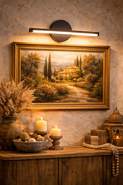 GLOWELL GÜNIŞIĞI Pilli Led Kuvars Aplik, 36cm Tablo Led Düğmeli Kolay Montaj,...