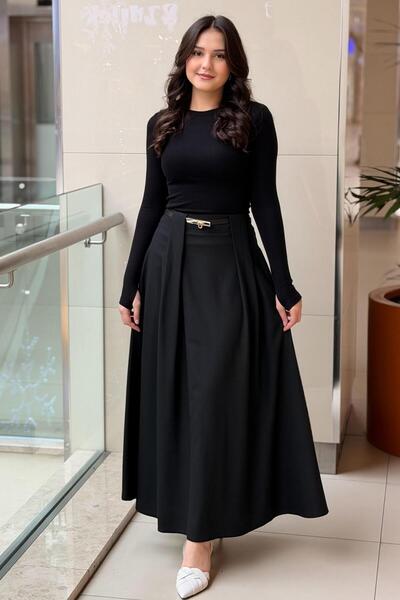 Ghisa Thin Belted Skirt