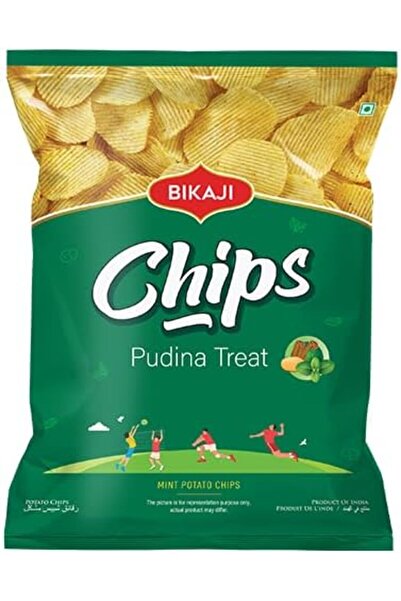 Bikaji Potato Chips Pudina Treat 40g | Crispy Potato Chips