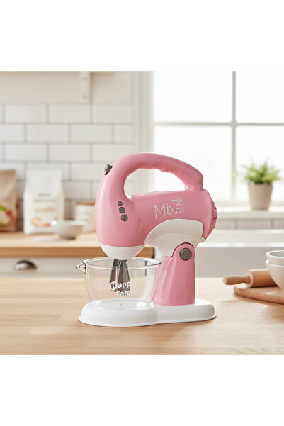 MJ TOYS Sesli Işıklı Pilli 360 Derece Dönen Full Fonksiyon Mikser- Pilli Mixe...